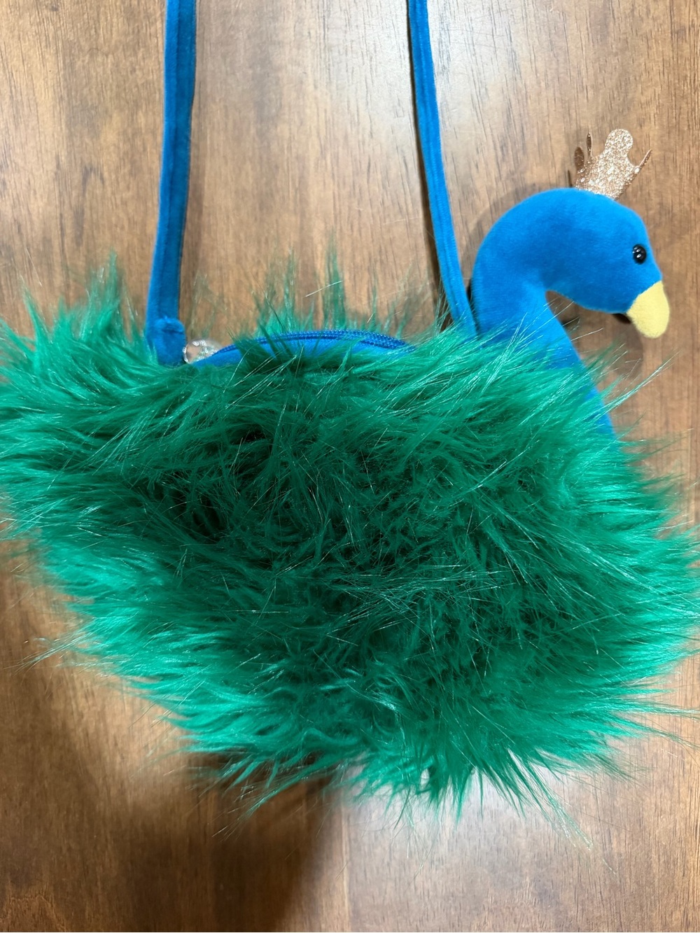 Jellycat Fluffy Fancies Peacock Crossbody Plush Purse Bag - Retired HTF